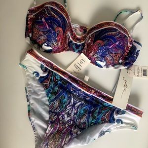 Gottex size 14 Paisley Bikini NWT